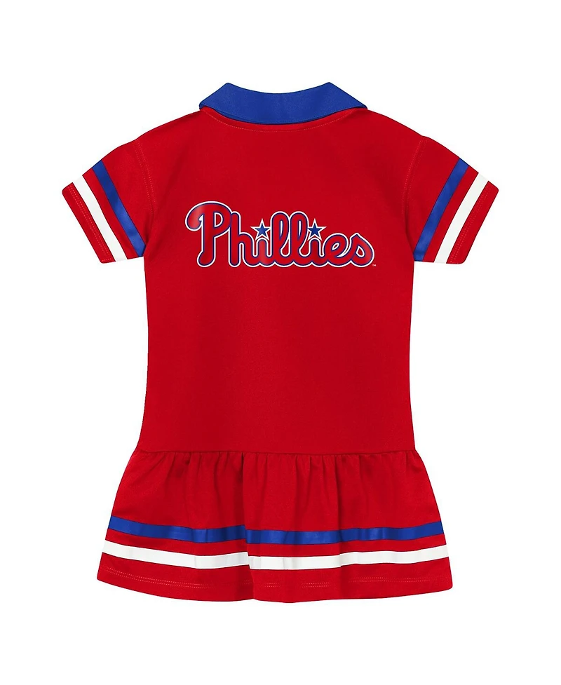 Outerstuff Preschool Red Philadelphia Phillies Big League Hit Dress
