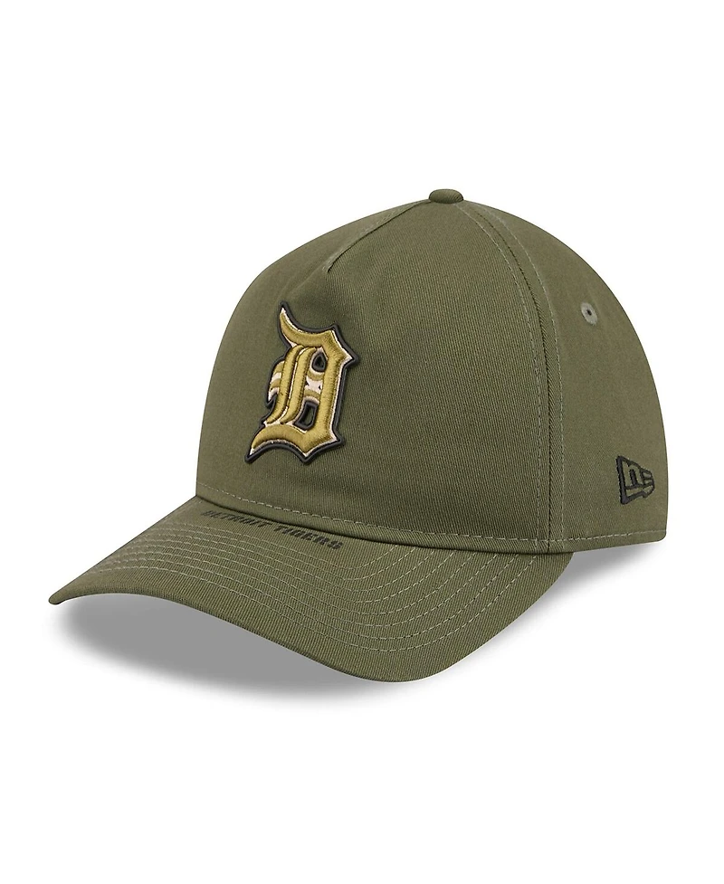 New Era Men's Olive Detroit Tigers 2026 Armed Forces Day 9TWENTY Adjustable Hat