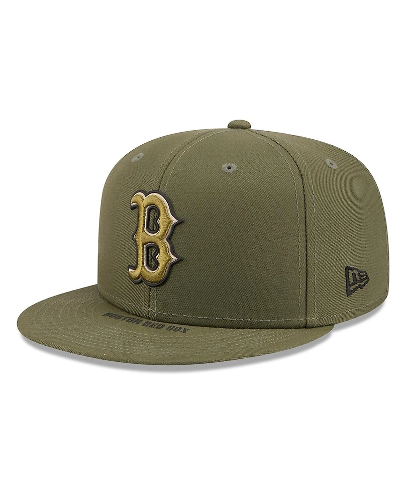 New Era Men's Olive Boston Red Sox 2026 Armed Forces Day 59FIFTY Fitted Hat