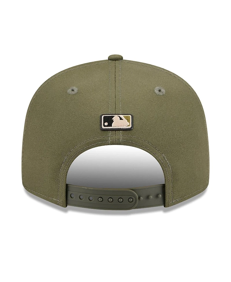 New Era Men's Olive Los Angeles Dodgers 2026 Armed Forces Day 9FIFTY Snapback Hat