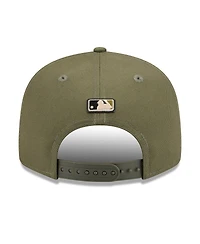 New Era Men's Olive Los Angeles Dodgers 2026 Armed Forces Day 9FIFTY Snapback Hat