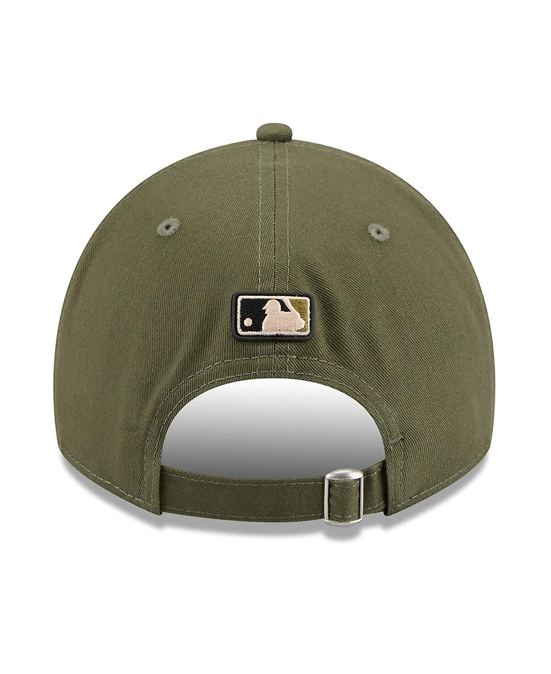 New Era Men's Olive Texas Rangers 2026 Armed Forces Day 9TWENTY Adjustable Hat