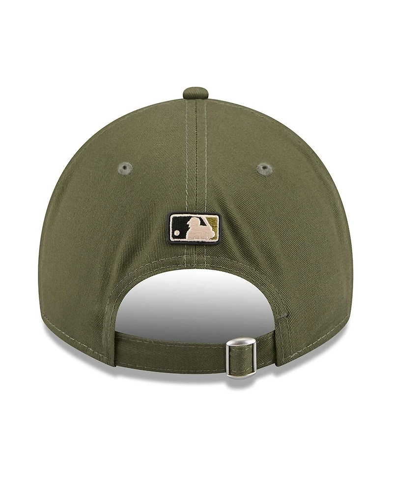 New Era Men's Olive Los Angeles Dodgers 2026 Armed Forces Day 9TWENTY Adjustable Hat