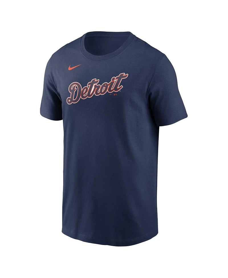 Nike Men's Navy Detroit Tigers Alternate Wordmark T-Shirt