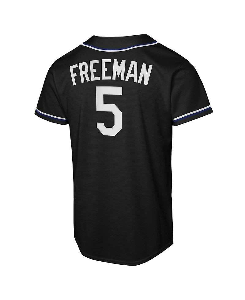 Nike Big Boys and Girls Freddie Freeman Black Los Angeles Dodgers Fashion Replica Player Jersey