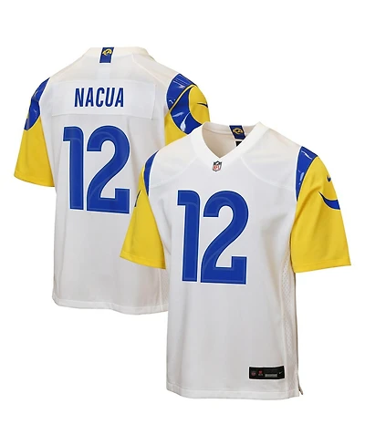 Nike Big Boys and Girls Puka Nacua White Los Angeles Rams Game Jersey