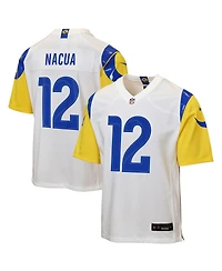 Nike Big Boys and Girls Puka Nacua White Los Angeles Rams Game Jersey