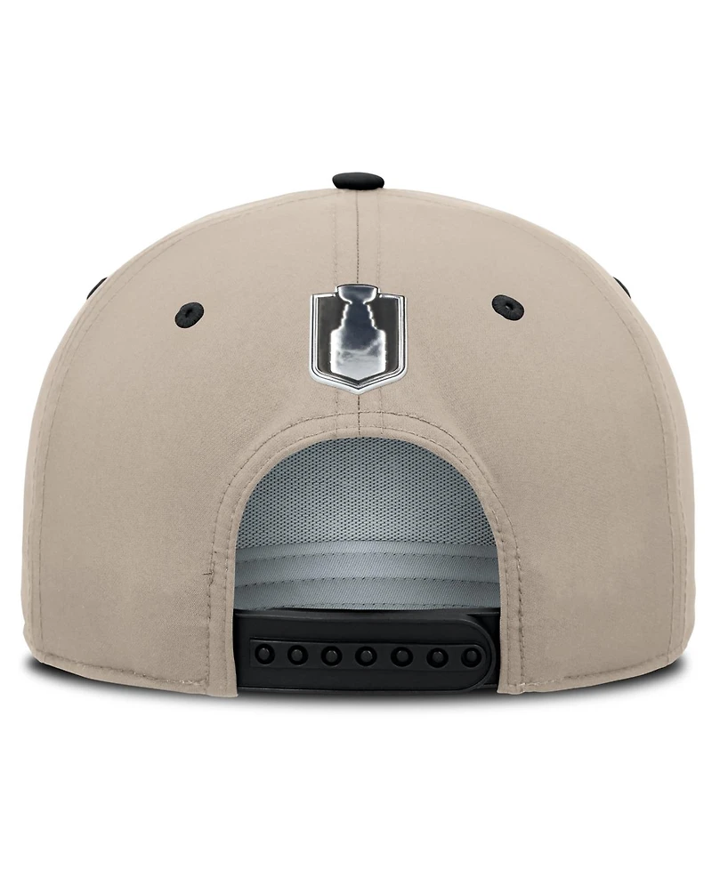 Fanatics Men's Black/Tan Dallas Stars 2026 Stanley Cup Playoffs Locker Room Adjustable Hat