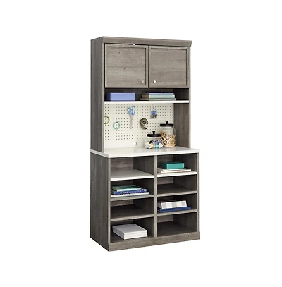 Sauder Craft Pro Series Craft and Hobby Storage, Mystic Oak finish