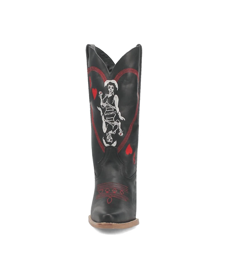 Dingo Women's Queen A Hearts Leather Boots