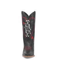 Dingo Women's Queen A Hearts Leather Boots