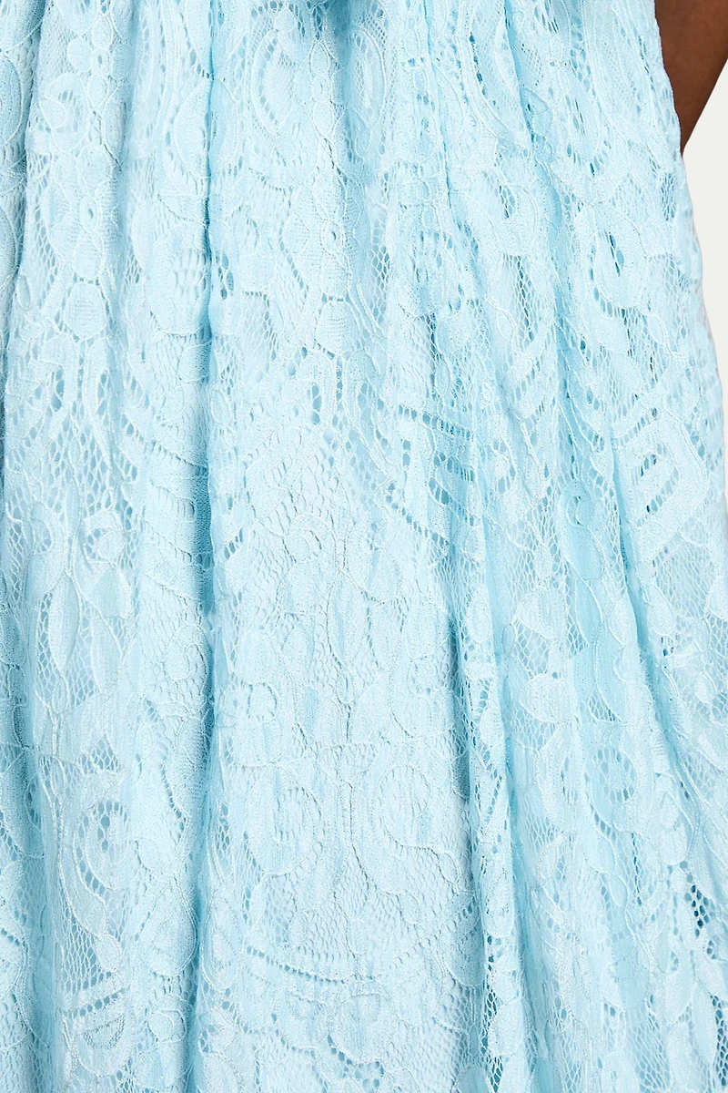 Coast Women's Lace Short Sleeve Midi Dress