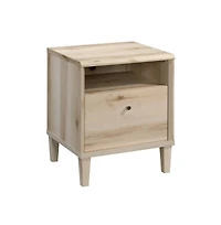 Sauder Sauder Willow Place 1Drawer Night Stand with Open Shelf Storage, Pacific Maple