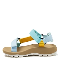 Lands' End Little Girls Colorful Traveler Sport Strap Sandals
