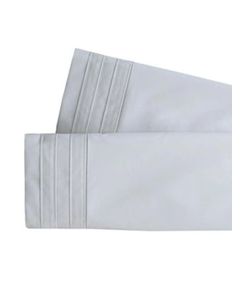 Egyptian Linens Banded Pillowcase Set Luxurious 608 Thread Count Usa