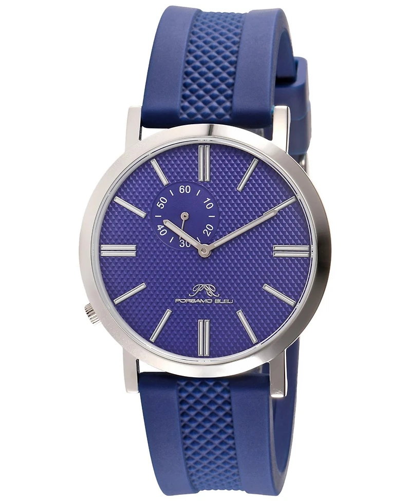Porsamo Bleu Men's Bennett Silicone Band Watch 1461EBER