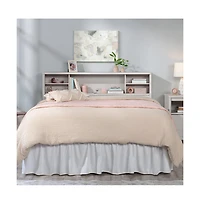 Sauder Dover Edge Full/Queen Bookcase Headboard, Glacier Oak Finish