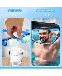 Gnuadz 8pieces Swim Goggles Anti Fog Silicone Ear Plug Nose Clip