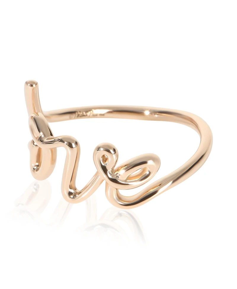 Pre-Owned Tiffany & Co Rose Gold Small Model Paloma Picasso Graffiti Love Ring