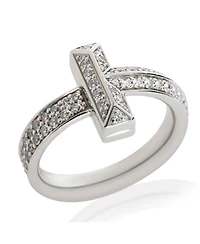 Pre-Owned Tiffany & Co White Gold Diamond Tiffany T T1 Ring