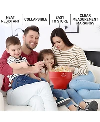 Microwave Popcorn Popper - Bpa Free Silicone Popcorn Popper Microwave Popcorn Bowl