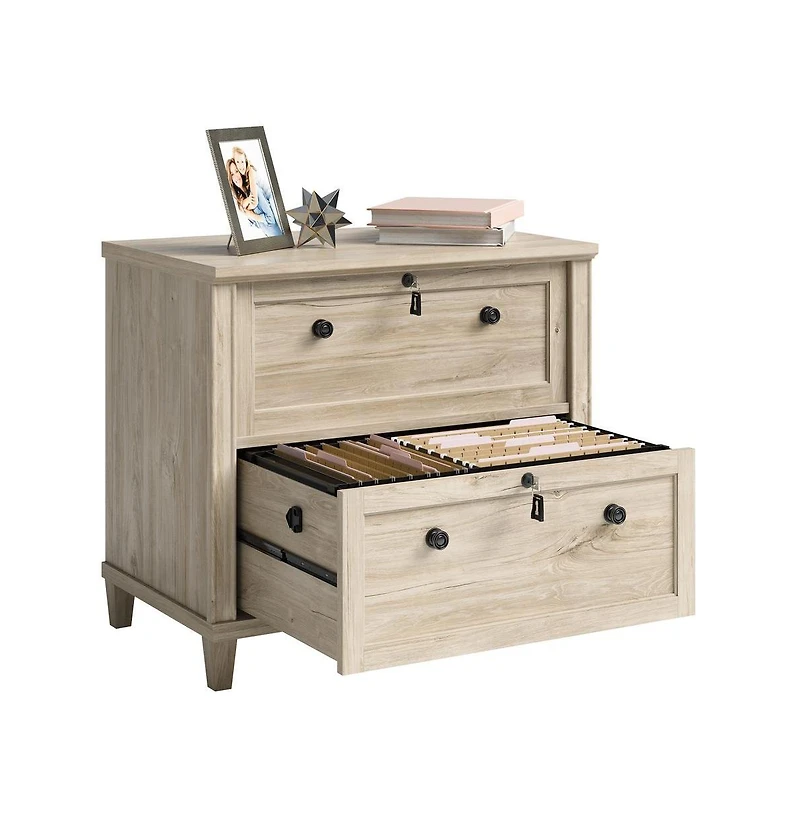 Sauder Hammond Commercial Office File Cabinet, Chalk Oak finish