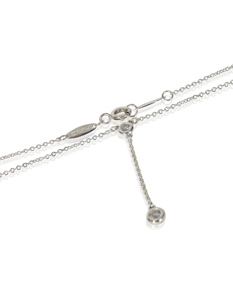 Pre-Owned Tiffany & Co Sterling Silver Diamond Diamond By The Yard Lariat Necklace