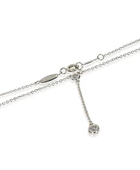 Pre-Owned Tiffany & Co Sterling Silver Diamond Diamond By The Yard Lariat Necklace