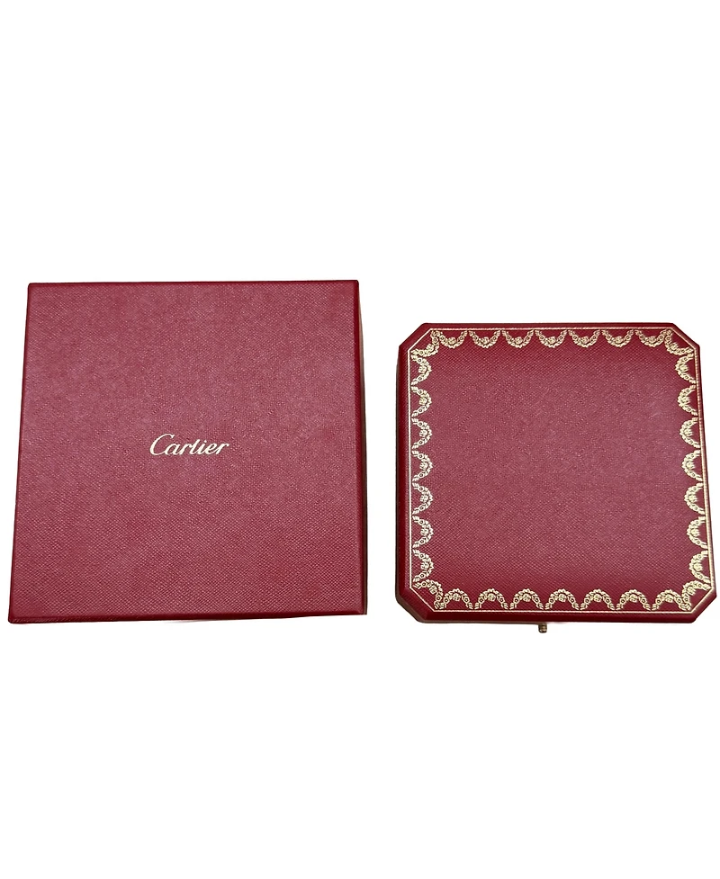 Pre-Owned Cartier Rose Gold Diamond Extra Small Model Amulette Necklace