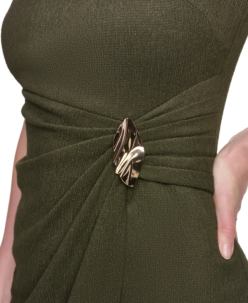 Jessica Howard Women's Crinkle Knit Sheath Dress