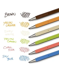 Pentel Arts Hybrid Mattehop Gel Roller, 1.0mm, 8-Pk