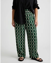 Universal Standard Plus Iris Linen Easy Pull-On Pants