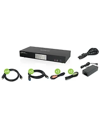 Iogear 2-Port 4K Dual View Kvmp Switch with Hdmi Connection, Usb 3.0 Hub and Audio