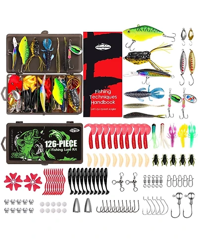 Gnuadz Fishing Lures Kit Tackle Box Bass Walleye Trout Freshwater