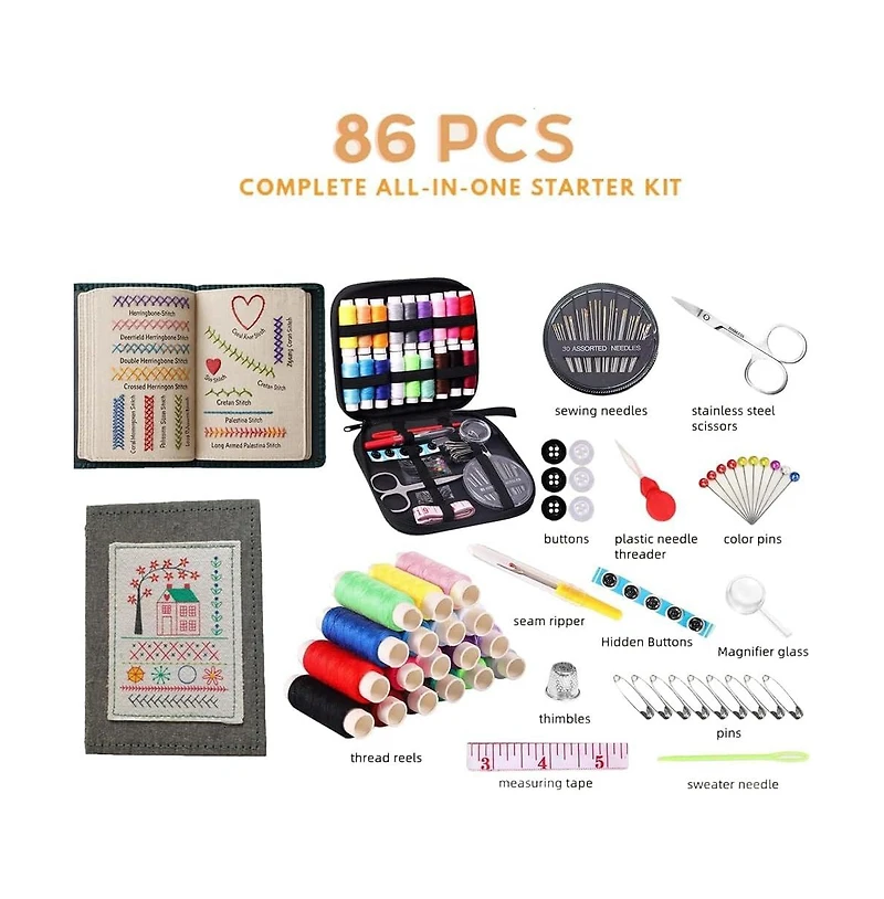 Gnuadz Embroidery Book Kit Love Stitches Guide Sewing Tool