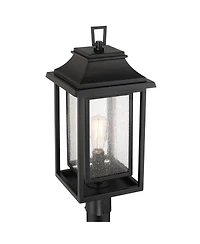 John Timberland Cecile 23 High Mission Outdoor Post Mount Light Fixture Pole Porch House Box Lantern Weatherproof Clear Glass Shade