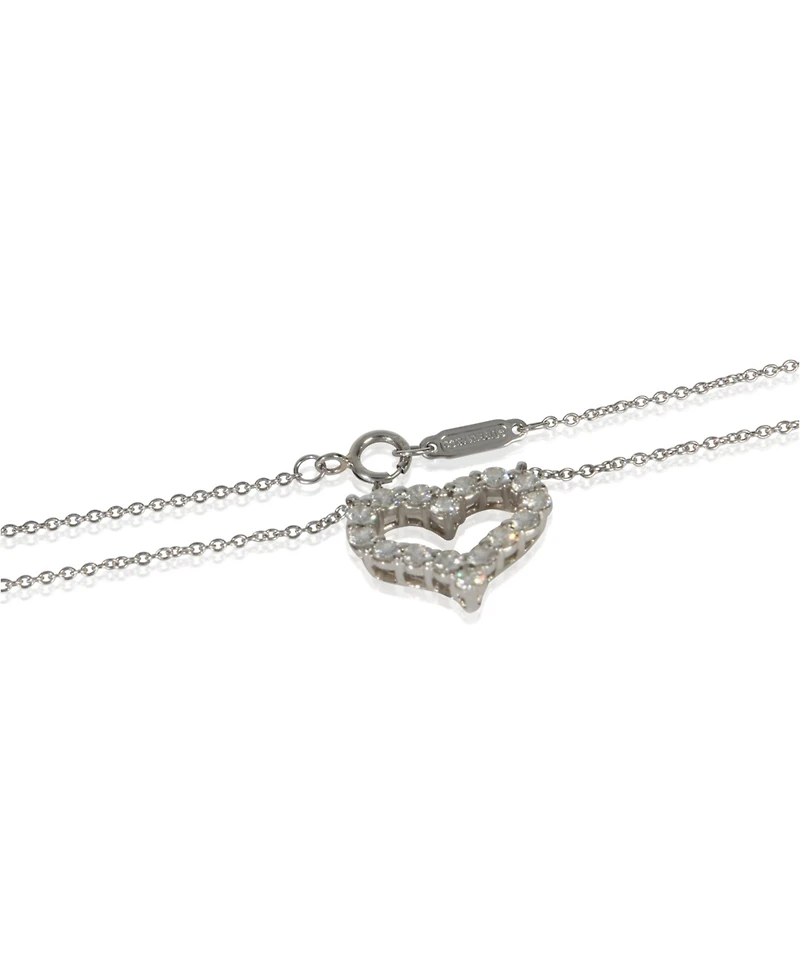 Pre-Owned Tiffany & Co Platinum Diamond Heart Pendant