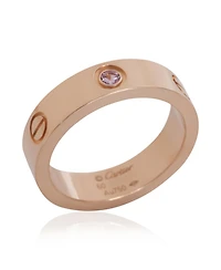 Pre-Owned Cartier Rose Gold Sapphire Love Ring