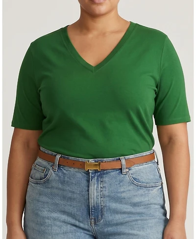 Universal Standard Plus Maia Stovepipe Sleeve V Neck Tee