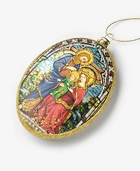 Holiday Lane Blessed Oval Holy Family Ornament, Exclusively at Macy's