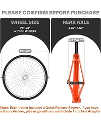 Sportneer Magnetic Bike Trainer Stand for 26–28 in and 700C Wheels, 6-Level Resistance