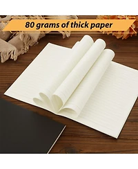 Gnuadz A5 Lined Journal Notebook Travel Writing School Office Bulk
