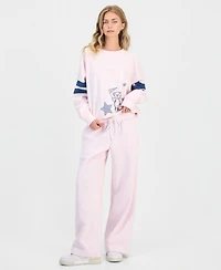Rebel Veil Juniors' Varsity Applique Crewneck Sweatshirt