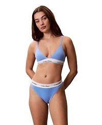 Calvin Klein Women's Icon Cotton-Modal Lightly Lined Triangle Bralette QF8498