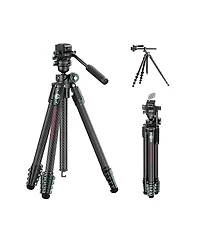 Ulanzi JJ06 GlideGo 5-Section Carbon Fiber Travel Tripod with Ball Head
