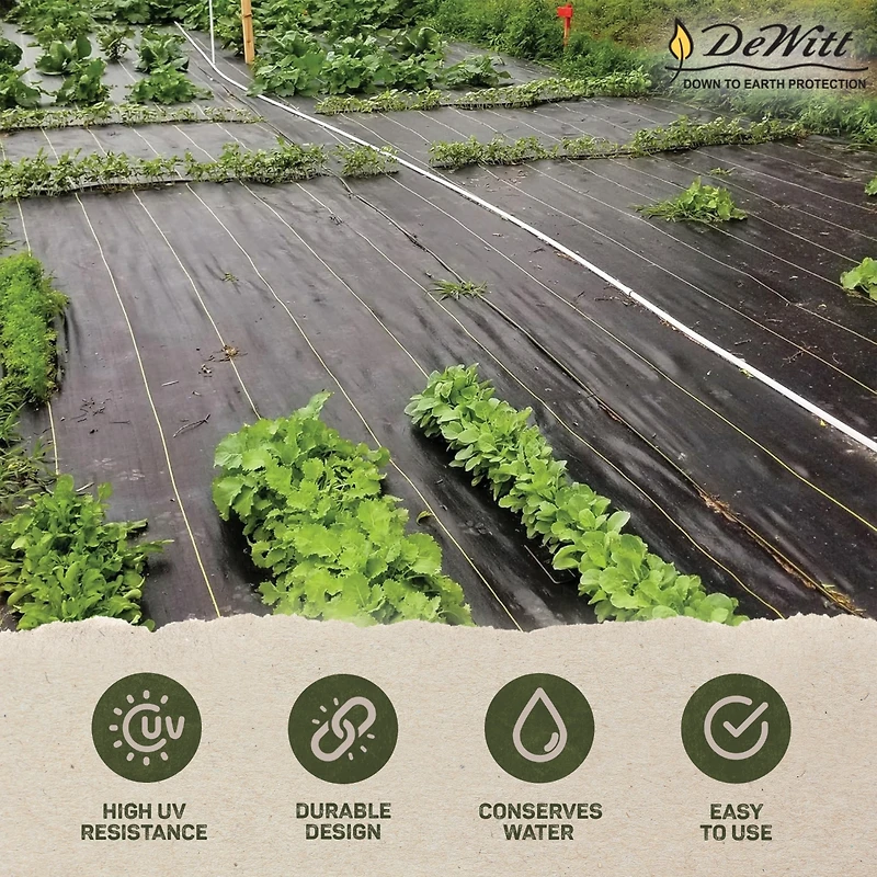 DeWitt Sunbelt 3.2 oz 4' x 300' Woven Weed Barrier Landscape Fabric Ground Cover