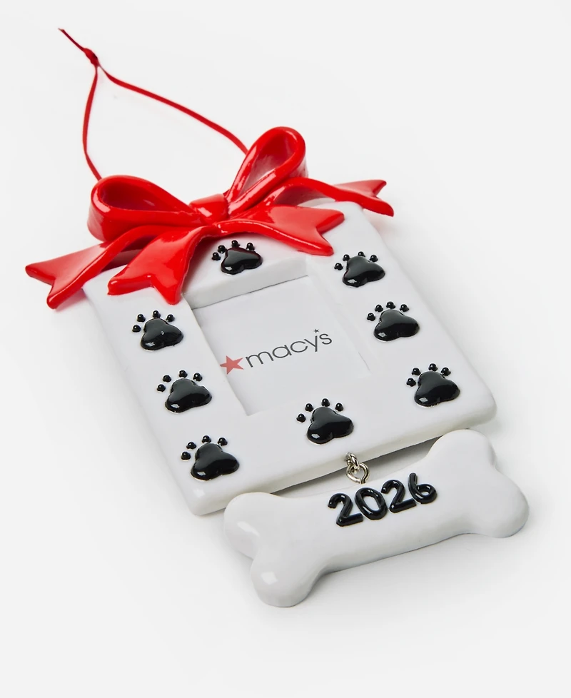 Holiday Lane Pets Dog Print Frame Ornament, Macy's Exclusive