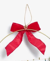 Holiday Lane Whimsy House in Greenery Led Half Wreath, Macy's Exclusive