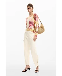 Desigual Women's Long Tie Trousers