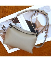 Susu Ivy Small Pebbled Leather Crossbody Bag Minimalist Shoulder Bag Lightweight Everyday Purse for Women